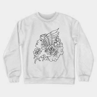 Girl Wing Crewneck Sweatshirt